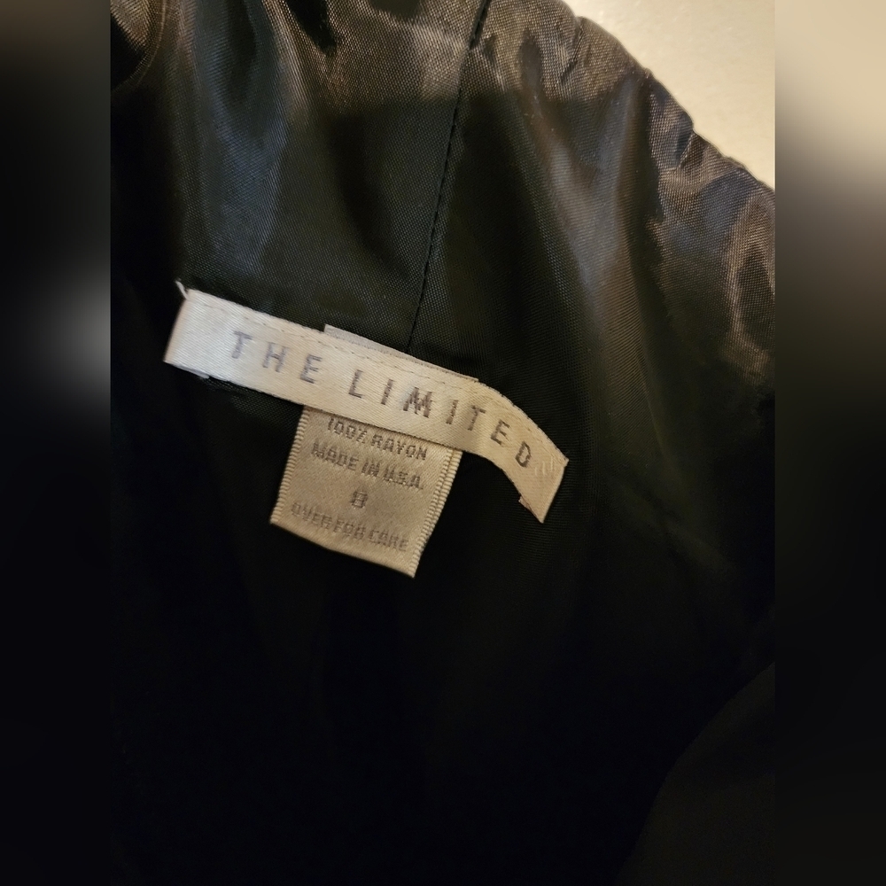 The Limited Black Velvet Dress Size 8 - Picture 4 of 4